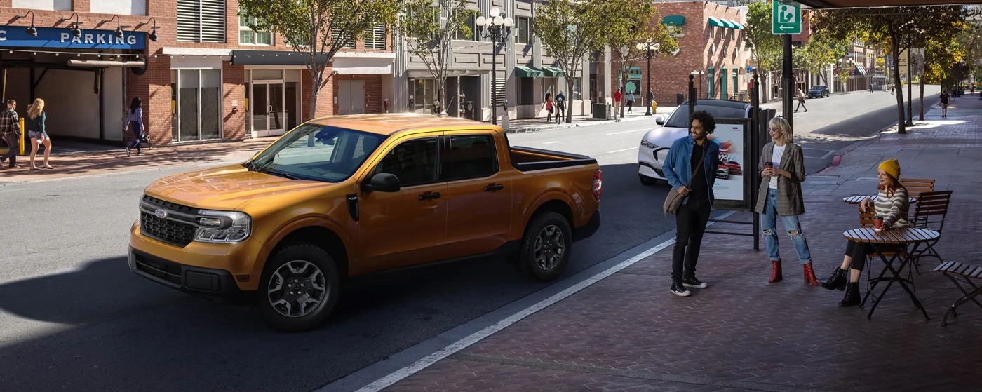 Ford truck on the street