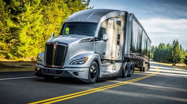 grey Kenworth T680 truck