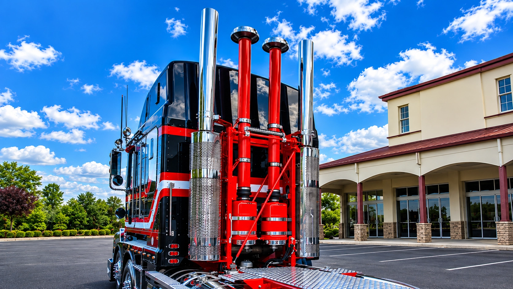 Kenworth semi-truck representing the diesel fleet trucks that require regular diesel particulate filter (DPF) service and regeneration