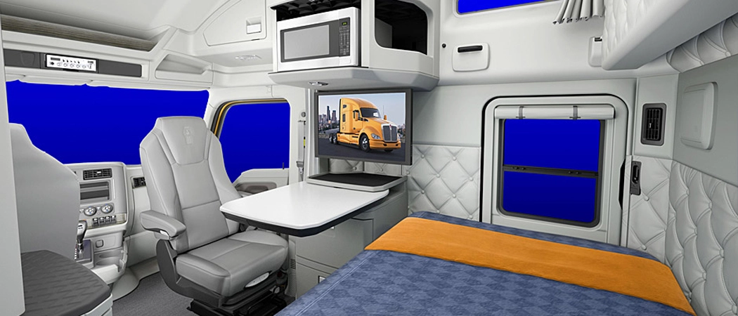 kenworth t680 truck inside sleeper cab