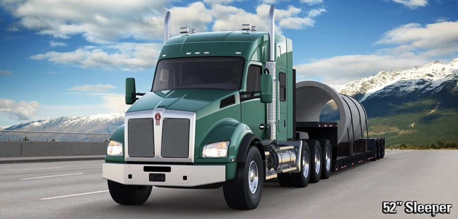 Kenworth T880 52″ flat-top sleeper