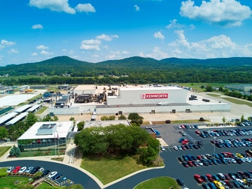 kenworth location with building and 2026 trucks